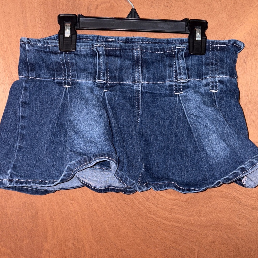 Almost Famous Denim Blue Mini Skirt
